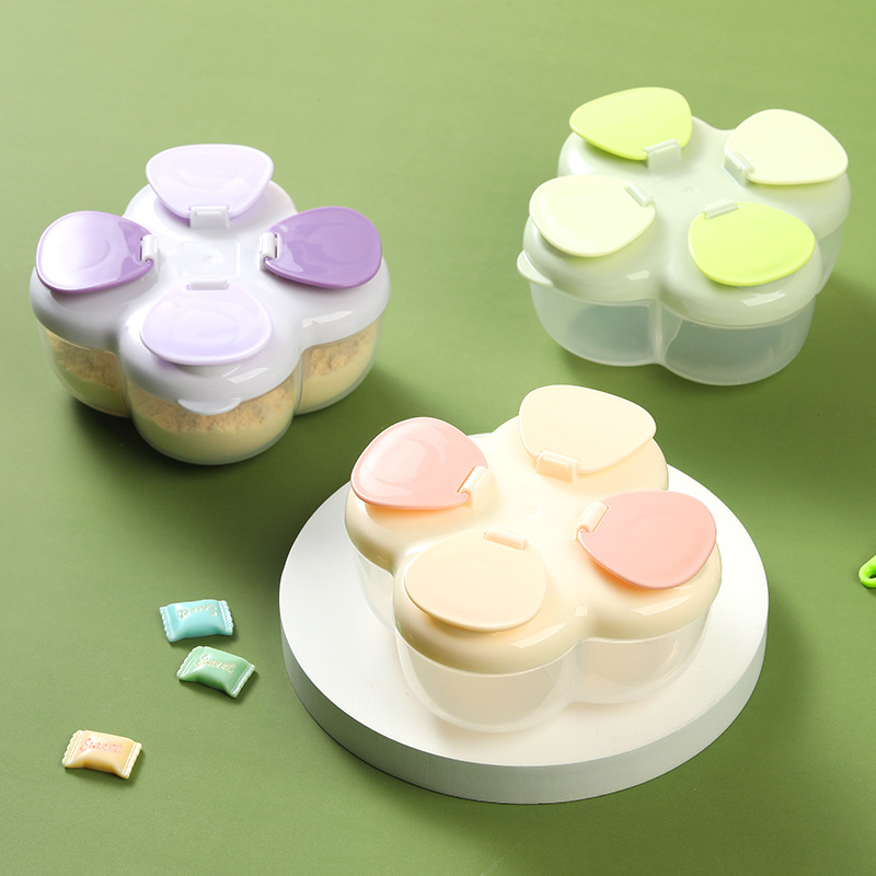 Baby Food Jars With Lids - Contenitore Portatile Clover a 4 Scomparti