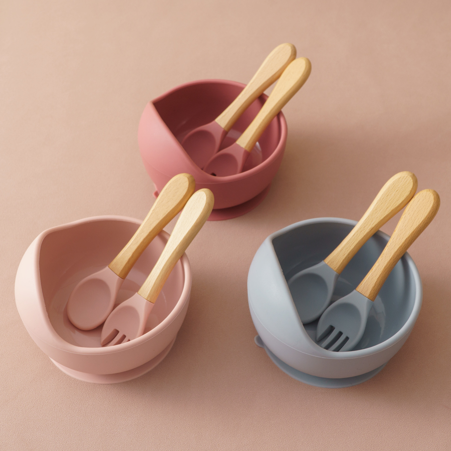 Baby Food Dispensing Spoon - 3 pezzi set di ciotole per