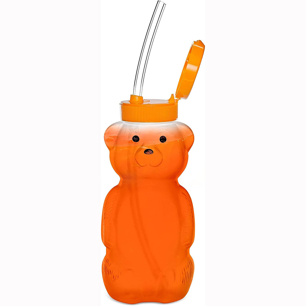 Baby Food Jars With Lids - Tazza di paglia Honey Bear per