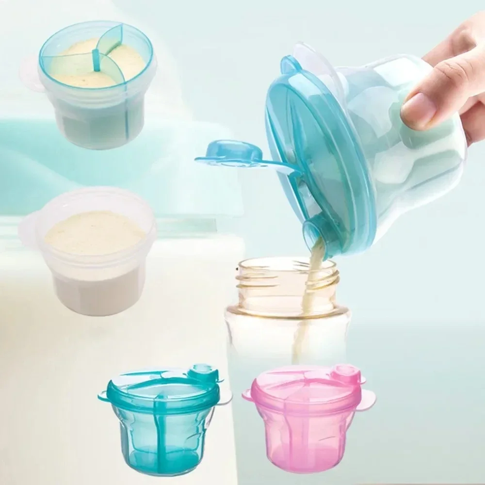 Baby Food Glass Jar - Dispenser di formule portatile a 3
