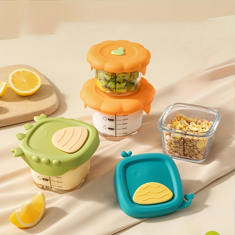 Baby Food Glass Jar - Contenitore per alimenti per bambini in
