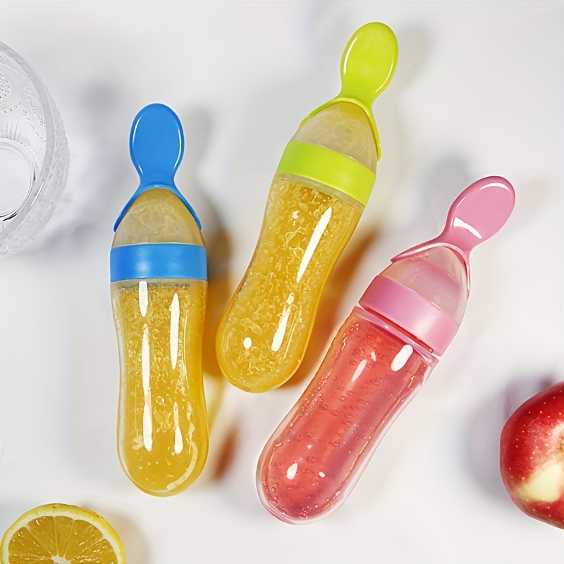 Baby Food Dispensing Spoon - Biberon in silicone per l'allattamento del