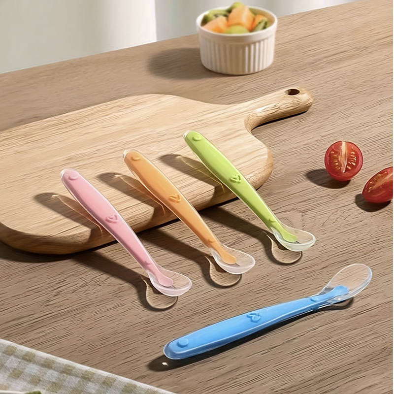 Baby Food Dispensing Spoon - 1/2 cucchiai in silicone con punta