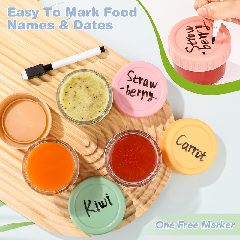 Set di 6 Barattoli in Vetro pe - Baby Food Glass Jars recensione e prezzo