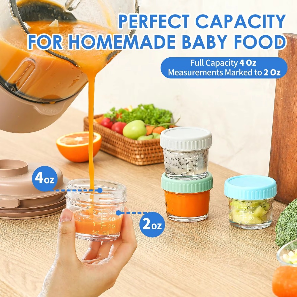 Set di 6 Barattoli in Vetro Mu - Baby Food Jars With Lids recensione e prezzo