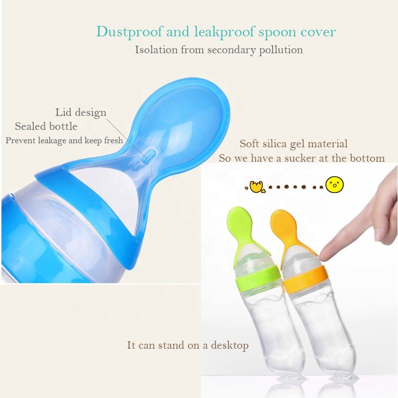 Bottiglia in silicone per alim - Baby Food Dispensing Spoon recensione e prezzo