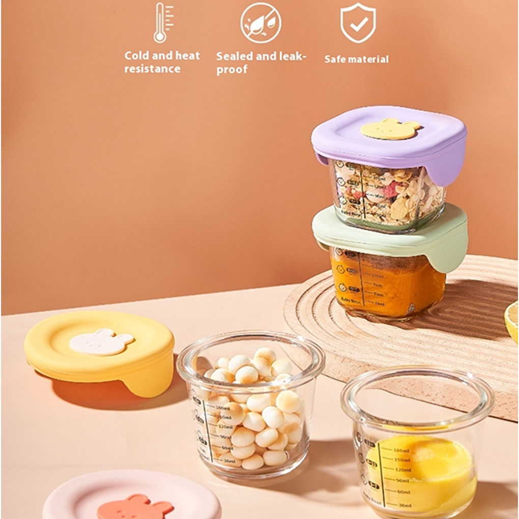 Set di 4 Contenitori in Vetro  - Baby Food Jars With Lids recensione e prezzo